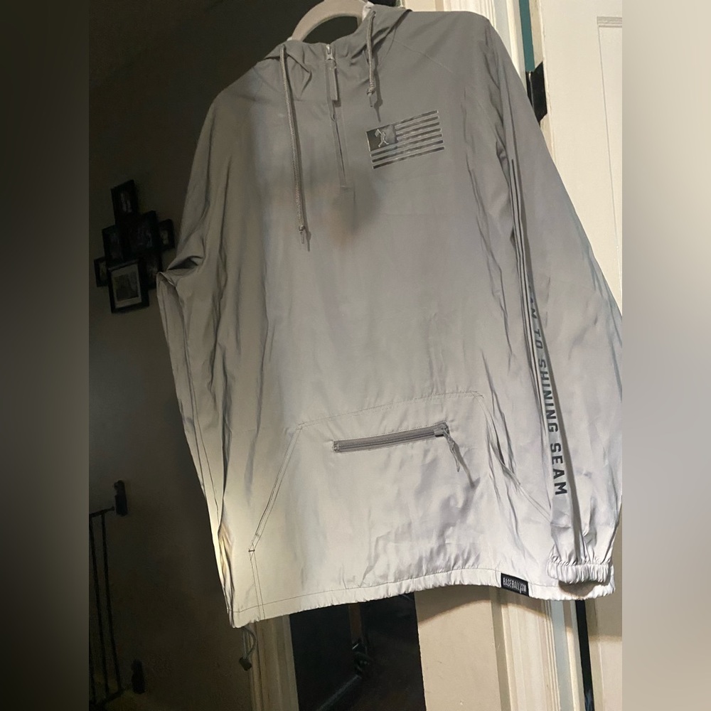 Hooded reflector jacket, great brand